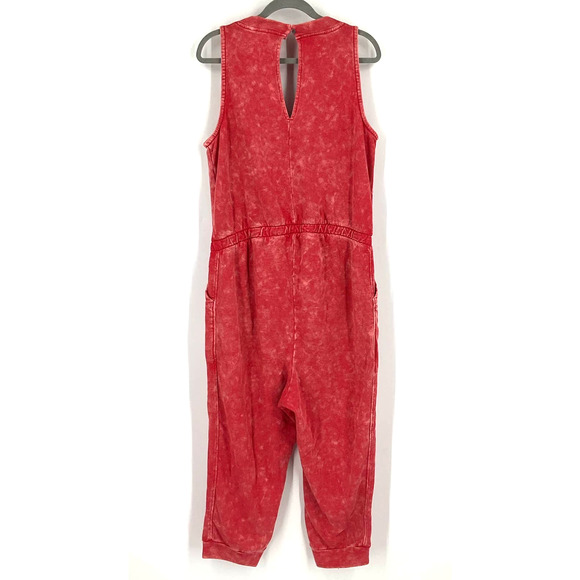 Livi Lane Bryant Pink Tie Die Sleeveless Jogger Jumpsuit Size 26/28 - Picture 2 of 10